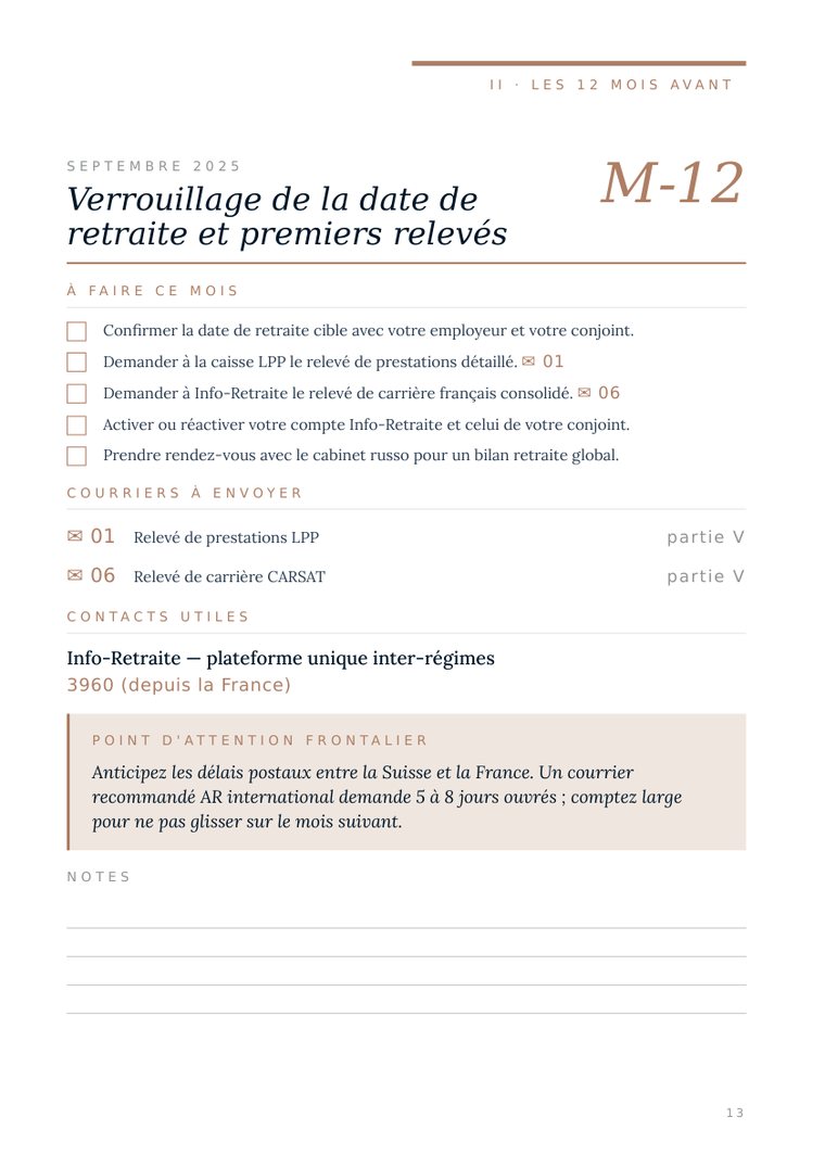 Un mois, étape par étape